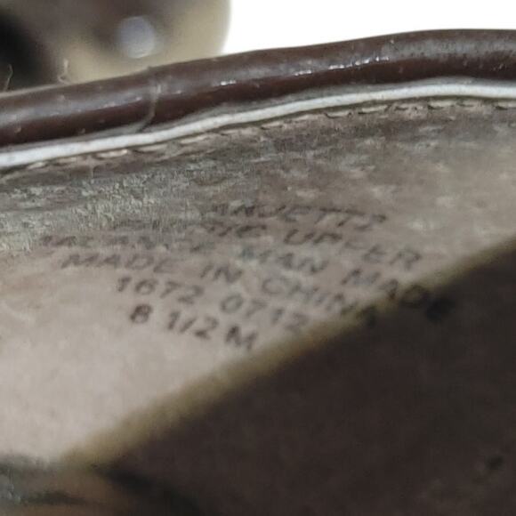 Anne Klein Bow Flats Embellished Slip On Ballet Shoes Woven Brown Womens 8.5M - Picture 6 of 6